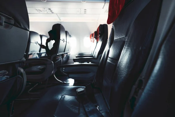 Interno dell'aereo — Foto Stock