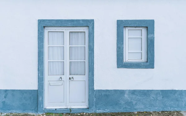 Fachada tradicional pura em Portugal — Fotografia de Stock