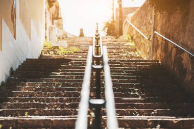 Antika bir açık merdiven