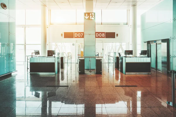 Airport boarding gates interior