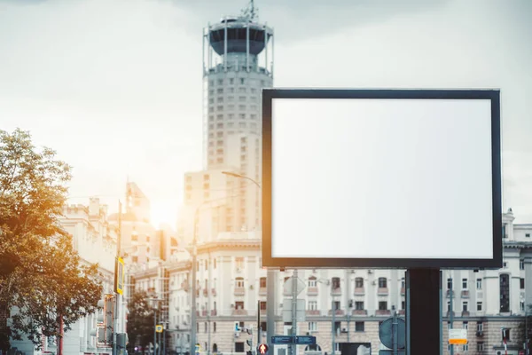 An empty outdoor billboard mockup