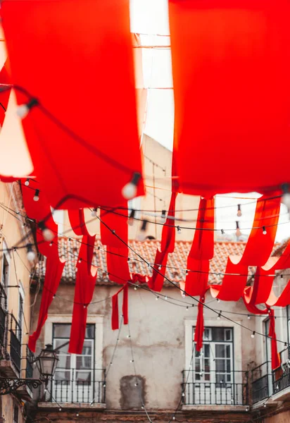 Colorato Colpo Verticale Con Una Bassa Profondità Campo Vecchio Cortile — Foto Stock