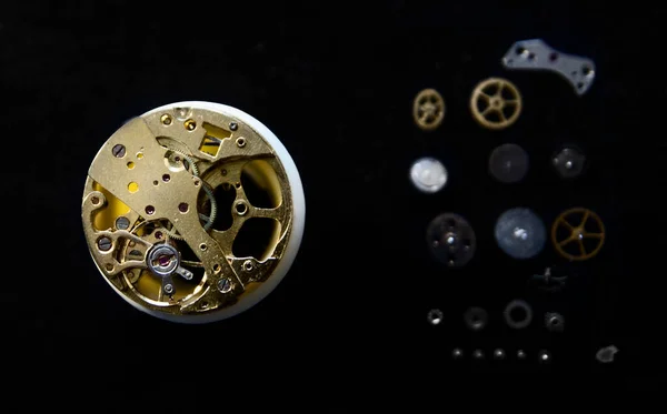 Watchmaker Repairing Mechanical Watches His Workshop Stock Photo