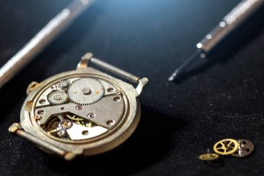 The process of repair of mechanical watches