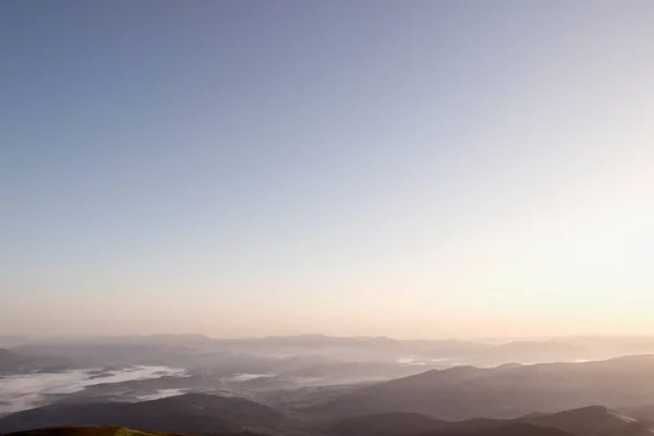 Uno Los Amaneceres Más Bellos Los Montes — Foto de Stock