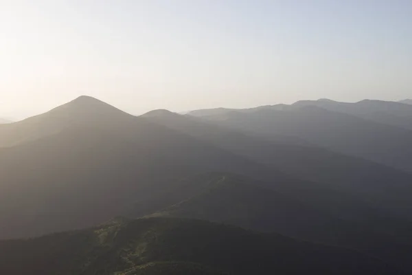 Uno Los Amaneceres Más Bellos Los Montes — Foto de Stock