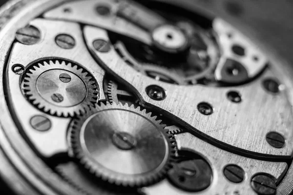 Watchmaker's workshop, mechanical watch repair, extreme close up