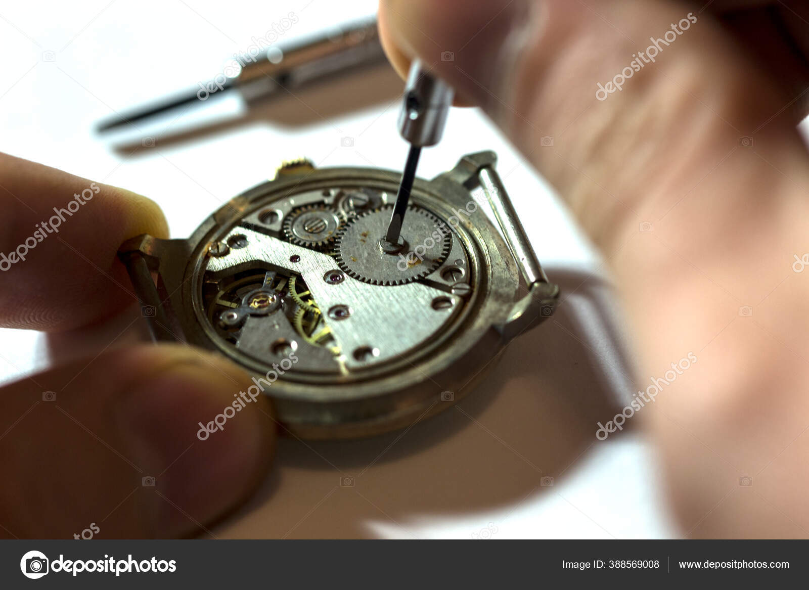 Process Repair Mechanical Watches Stock Photo by ©rrudenkois 388569008
