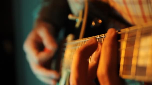 Guy Interprète Mélodie Guitare Scène — Video