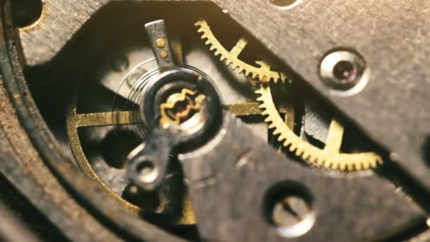 钟表匠车间机械钟表修理 — 图库视频影像