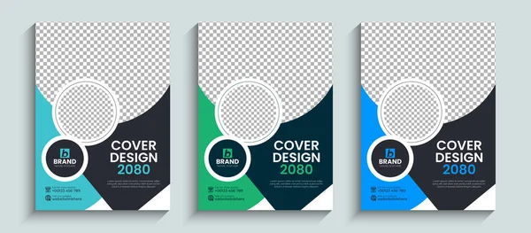 Yaratıcı şirket broşürü ya da kitap kapağı tasarım şablonu A4 boyutunda. Yıllık rapor, katalog, broşür, poster, broşür, dergi düzeni için yaratıcı düzen.