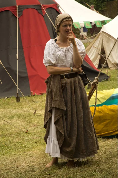 Horb Neckar Juni 2017 Ein Mittelalterlicher Markt Auf Joust — Stockfoto