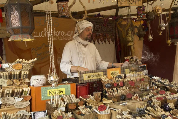 Horb Am Neckar, Almanya. 17 Haziran 2017. Polemiğe girmek bir ortaçağ piyasaya.