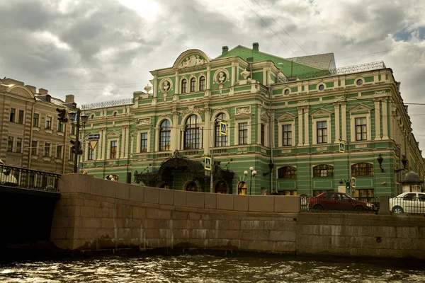 Sint Petersburg Rusland Juli 2017 Uitzicht Fontanka Rivier Sorø Bolsjojtheater — Stockfoto