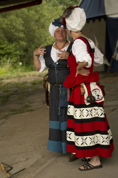 Horb Am Neckar, Almanya. 17 Haziran 2017. Polemiğe girmek bir ortaçağ piyasaya.
