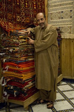 Fez, Fas. 20 Eylül 2017. Medina Fes, Fas Antik Pazar.