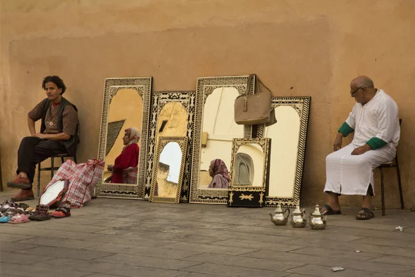Fez Maroko Września 2017 Starożytny Rynek Medyna Fes Maroko — Zdjęcie stockowe