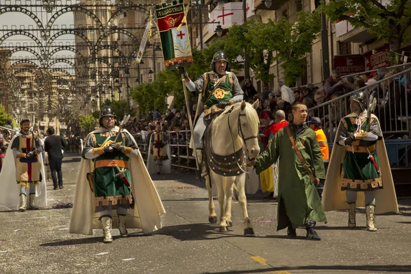 Alcoy Alicante Spain April 2017 Festival Moors Christians March City — Stock Photo, Image