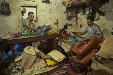 Fez, Fas. 20 Eylül 2017. Medina Fes, Fas Antik Pazar.