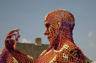 Zundert, Hollanda, 03 Eylül 2017. Zundert 'ta Çiçek Geçidi.