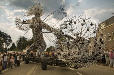 Zundert, Hollanda, 03 Eylül 2017. Zundert 'ta Çiçek Geçidi.