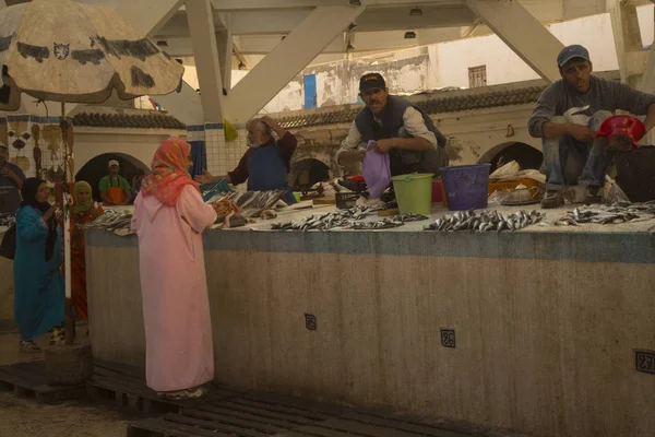 Essaouira Maroko Září 2017 Starověký Trh Medíně Města Essaouira Maroko — Stock fotografie