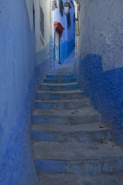 : Chefchaouen, Morocco. 24 Eylül 2017. Medine: Chefchaouen, Morocco mavi kasabasında.