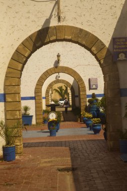 Essaouira, Fas. 27 Eylül 2017. Essaouira, Fas kasabasında Medine.