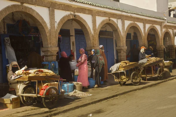 Essaouira Maroko Září 2017 Starověký Trh Medíně Města Essaouira Maroko — Stock fotografie