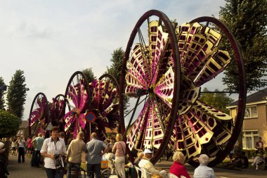 Zundert, Hollanda, 03 Eylül 2017. Zundert 'ta Çiçek Geçidi.