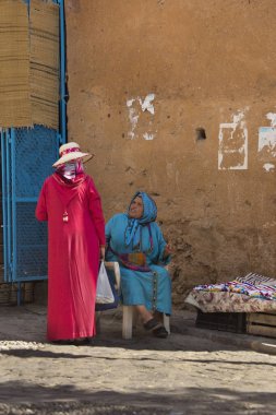 : Chefchaouen, Morocco. 24 Eylül 2017. Medine: Chefchaouen, Morocco mavi kasabasında.