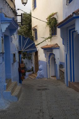 : Chefchaouen, Morocco. 24 Eylül 2017. Medine: Chefchaouen, Morocco mavi kasabasında.
