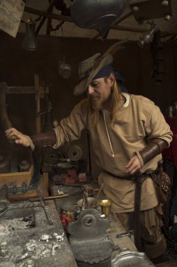 Esslingen Am Neckar. Almanya. 03 Aralık 2017. Noel pazarı.