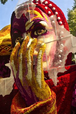 Zundert, Hollanda, 03 Eylül 2017. Zundert 'ta Çiçek Geçidi.