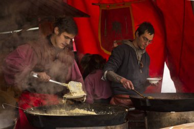 Esslingen Am Neckar. Almanya. 03 Aralık 2017. Noel pazarı.