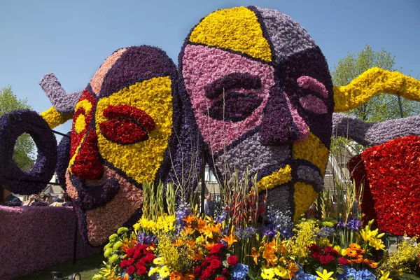 Sassenheim Holandia Kwietnia 2018 Parada Kwiatów Bloemencorso — Zdjęcie stockowe