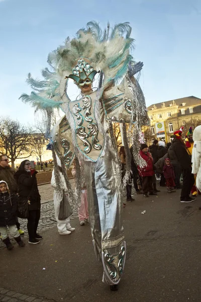2018年2月13日 德国斯图加特 市中心狂欢节游行 — 图库照片