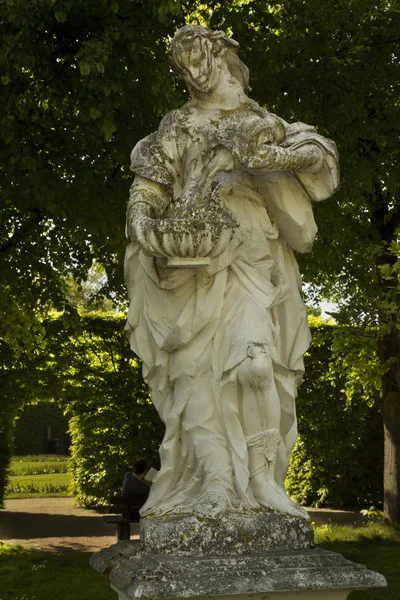 Trier Alemanha Maio 2018 Escultura Jardim Lado Palácio Eleitorado Kurfurstliches — Fotografia de Stock