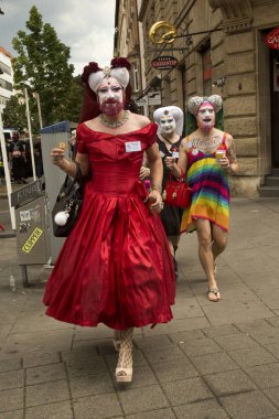 Stuttgart, Almanya, 28 Temmuz 2018. Christopher Street Day, Stuttgart, Almanya.