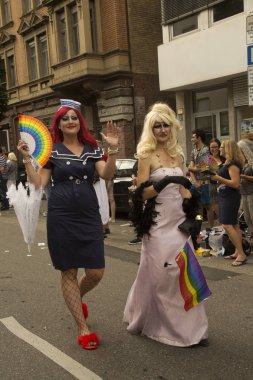Stuttgart, Almanya, 28 Temmuz 2018. Christopher Street Day, Stuttgart, Almanya.