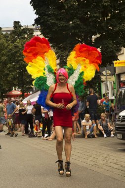 Stuttgart, Almanya, 28 Temmuz 2018. Christopher Street Day, Stuttgart, Almanya.