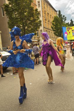 Stuttgart, Almanya, 28 Temmuz 2018. Christopher Street Day, Stuttgart, Almanya.