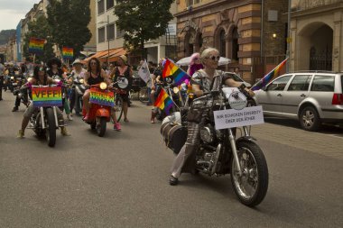 Stuttgart, Almanya, 28 Temmuz 2018. Christopher Street Day, Stuttgart, Almanya.