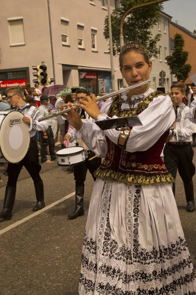 Ludwigsburg Alemania Junio 2018 Mercado Caballos Pferdemarkt Desfile Disfraces Centro —  Fotos de Stock