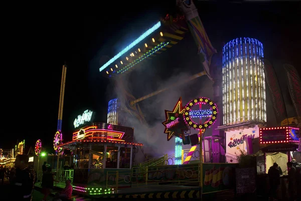 Estergência Alemanha Outubro 2018 Atrações Volksfest Stuttgart Alemanha — Fotografia de Stock