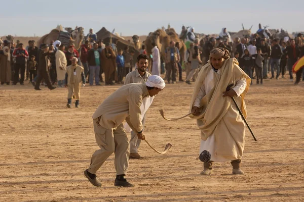 Douz Tunesien Dezember 2018 Fest Der Sahara Douz Tunesien Sandhockey — Stockfoto