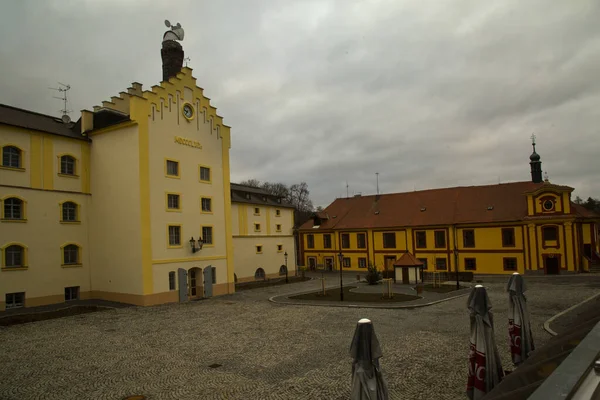 Krusovice Tschechische Republik Januar 2019 Historisches Gebäude Auf Dem Gelände — Stockfoto