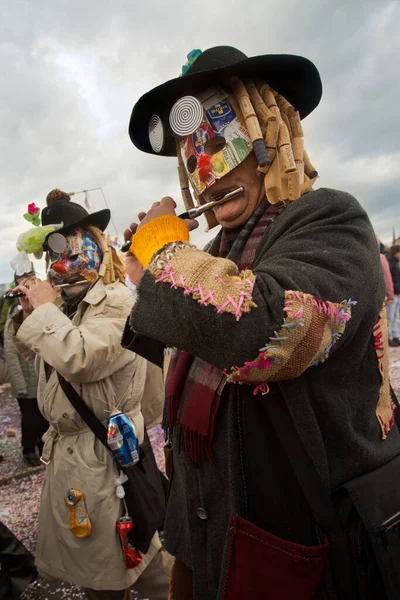 Basel Switzerland March 2019 Traditional Carnival Parade Carnival Masks Basel — Stock Photo, Image