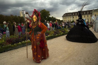 LUDWIGSBURG, Almanya, 09 Eylül 2022. Ludwigsburg, Almanya 'daki Venedik Karnavalı.