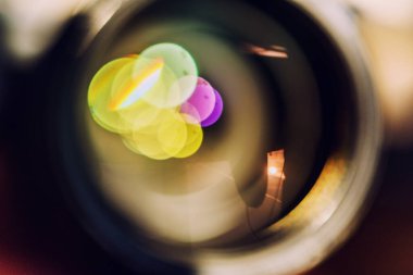 Lensin soyut görüntüsü.